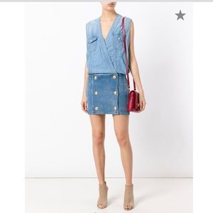 Balmain panel mini dress. Size 34 FR.